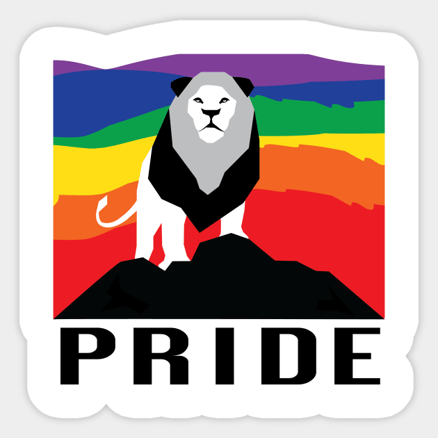 Lion Pride Sticker by Buck_Red